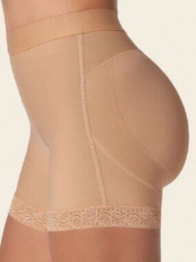 Leonisa Women's Mid-Rise Sculpting Butt Lifter Shaper Shorts